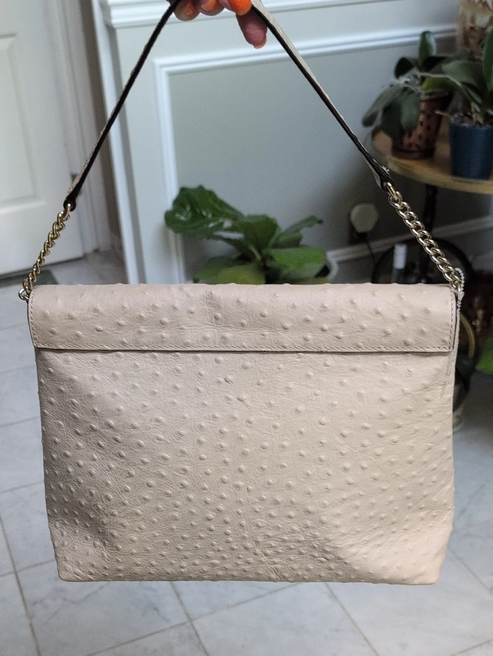 Kate Spade A La Vita Leena Ostrich Embossed Leather Shoulder Bag - Picture 3 of 10